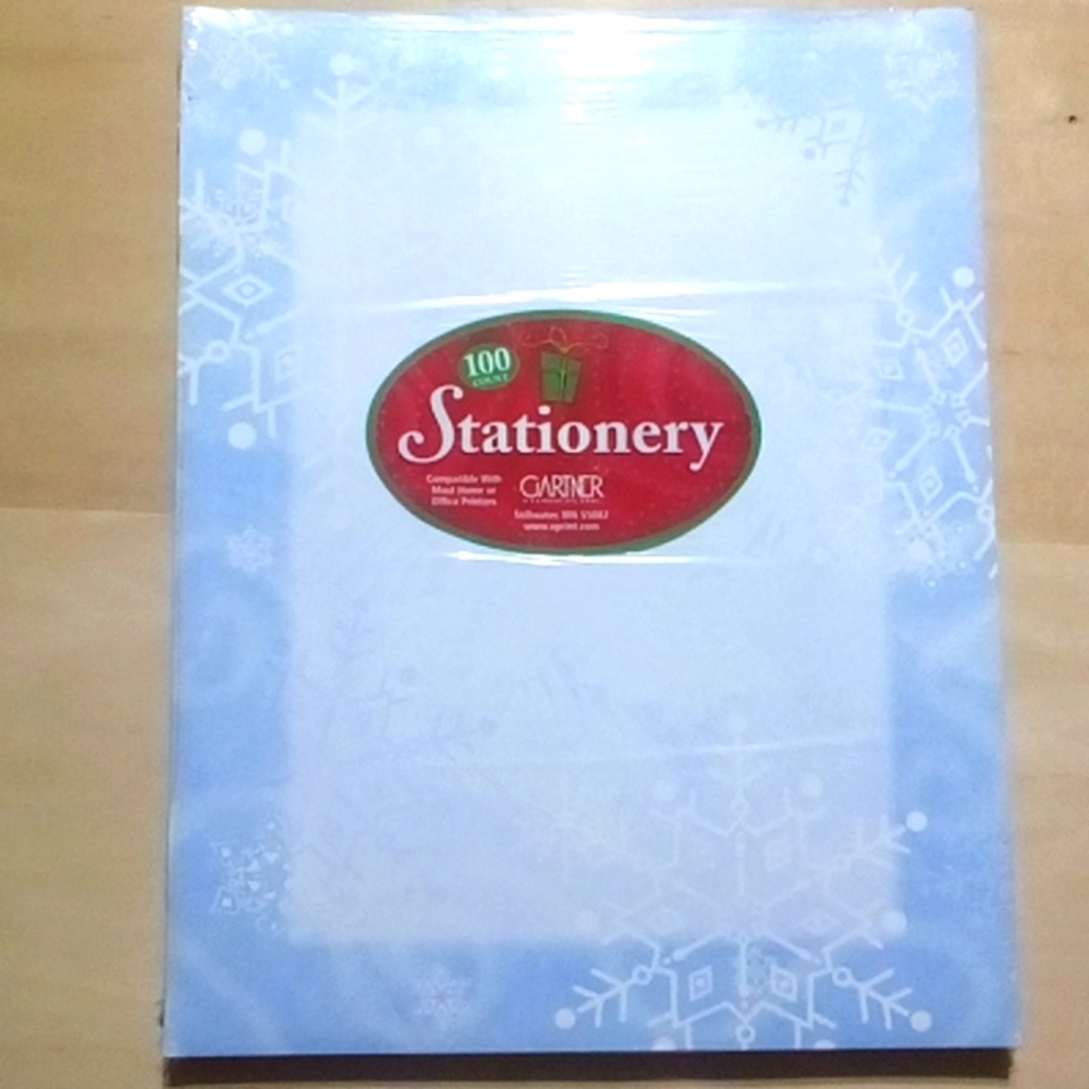 Snowflake Letterhead 100 Sheets Gartner Stationery